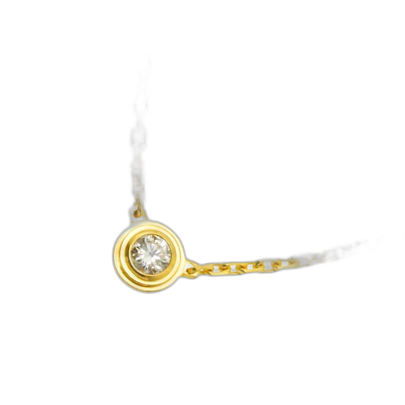 Cartier Dame Diamond Necklace XS 18K YG Yellow Gold 750 Diamant