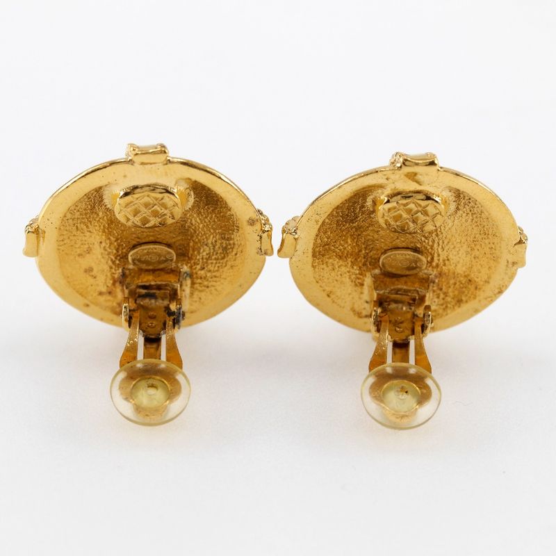 Chanel Coco Mark Vintage Gold Plated 97 a 20.2 g Earrings — view 5