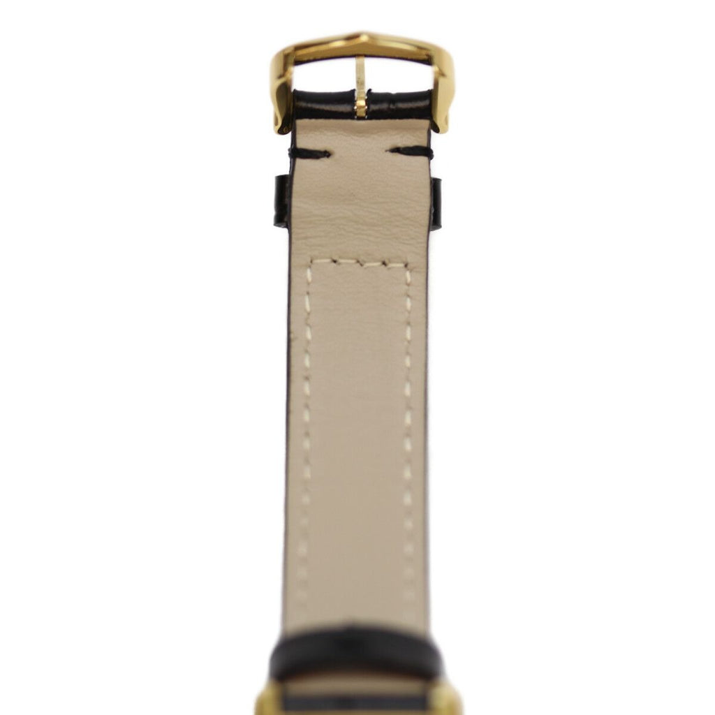 Cartier Watch Vintage Must Tank 76-81 Vermeil SM Roman Ivory Dial Manual Winding Leather — view 7