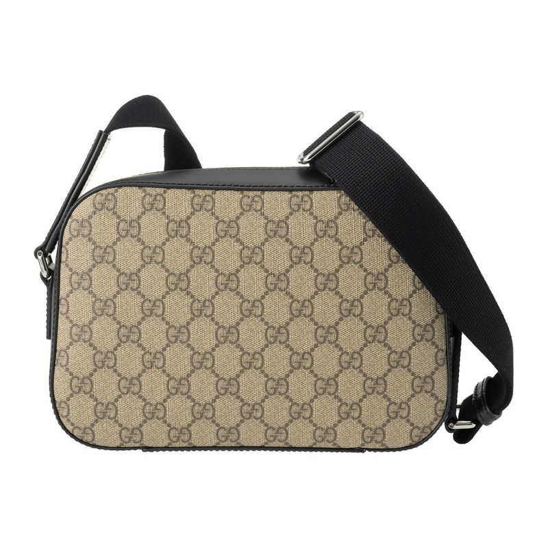 Gucci Shoulder Bag GG Supreme Beige Black — view 2