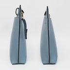 Loewe T Pouch Shoulder Bag Anagram Light Blue Gold Hardware — view 5