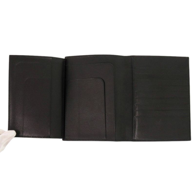 Hermes Vaubourg Grain Black Card Case 0684 — view 7