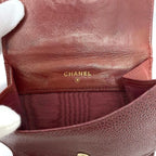 Chanel Bifold Wallet Red Coco Mark — view 9