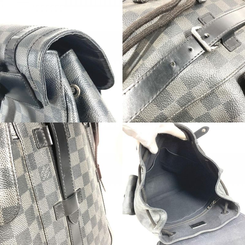 Louis Vuitton Backpack Christopher MM Damier Graphite — view 8