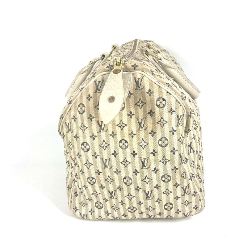 Louis Vuitton Speedy 30 Monogram Mini Lin Canvas White — view 3