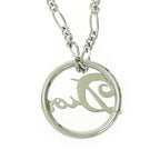 Christian Dior Logo Circle Necklace Silver — view 6
