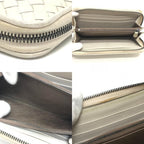 Bottega Veneta Long Wallet Intrecciato Leather White — view 8