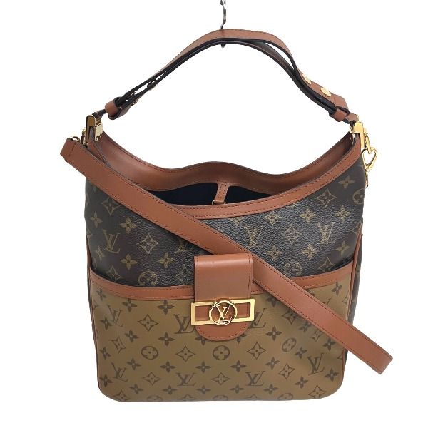 Louis Vuitton Monogram Reverse Shoulder Bag Hobo Dauphine MM — view 2