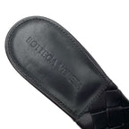 Bottega Veneta Lido Sandals Shoes Leather Dark Brown Mules Intrecciato — view 7