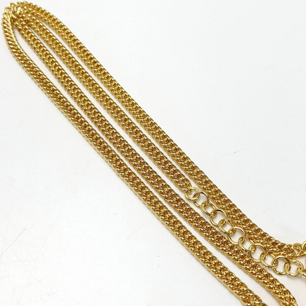 Chanel No5 Denim Plated I24 P Gold Blue Accessory Necklace — view 5