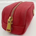 Prada Pouch Red 1 N0175 Small Bag Canvas Leather — view 5