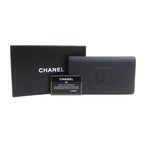 Chanel Bifold Long Caviar Black Wallet — view 8
