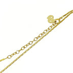 Christian Dior GP Rhinestone Colored Stone Necklace Gold Blue — view 7