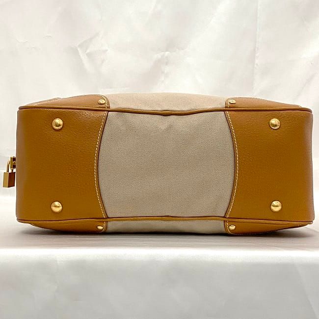 Prada 2-Way Boston Bag Beige Orange Corda Cuoio — view 6