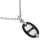 Hermes Necklace Mini Maillon PM Black Silver-color Chaine D'ancre — view 4