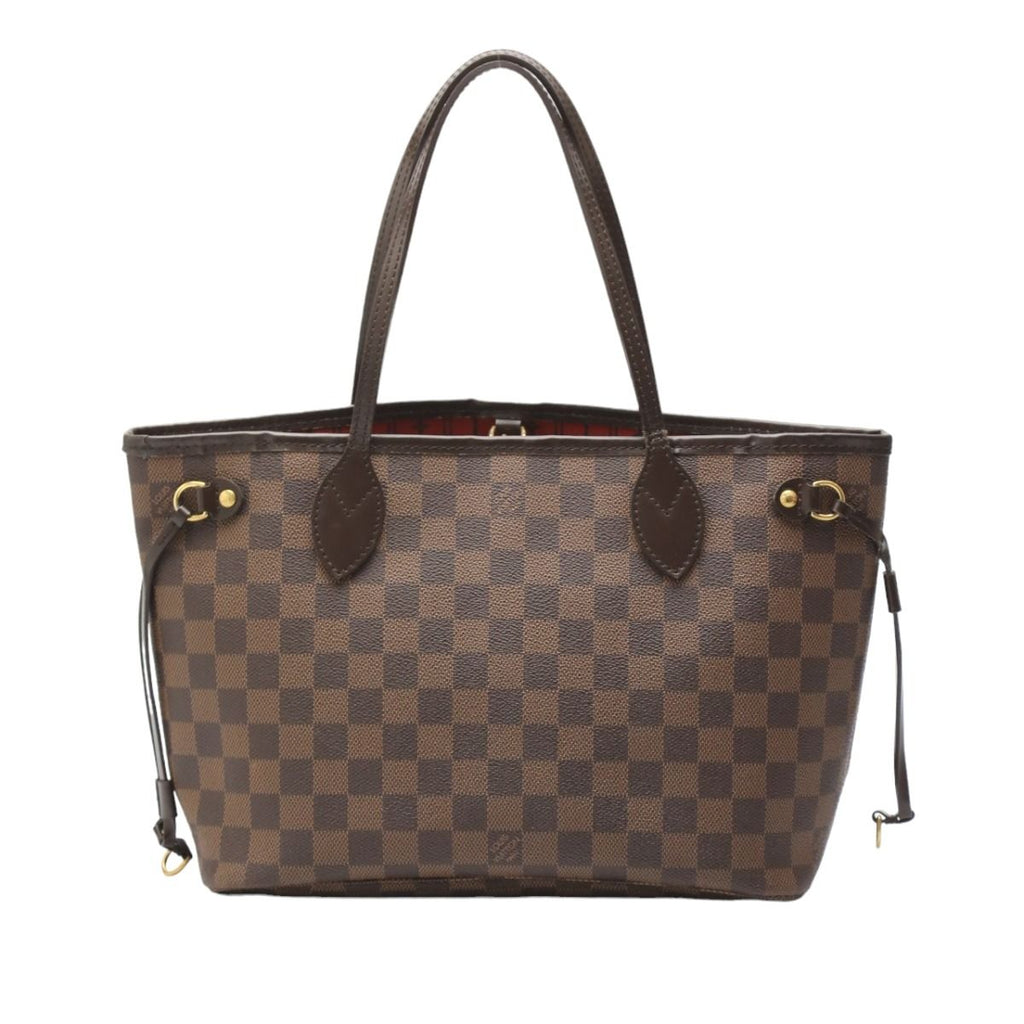 Louis Vuitton Damier Handbag Neverfull PM Brown — view 2
