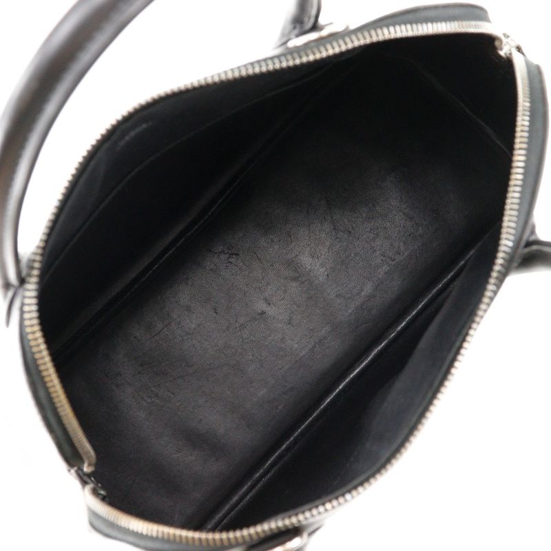 Hermes Bolide 31 Box Calf Black Silver Hardware D Handbag — view 6