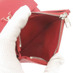 Louis Vuitton Portefeuille Capucino Compact Leather Red Trifold Wallet — view 5