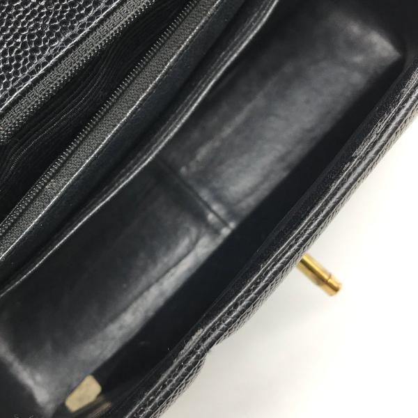 Chanel Caviar Leather Mademoiselle Hand Bag — view 8