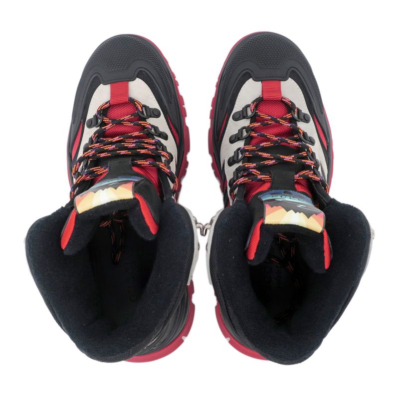 Gucci Adidas Collaboration High Cut Sneakers Size 7 1 2 Black — view 7
