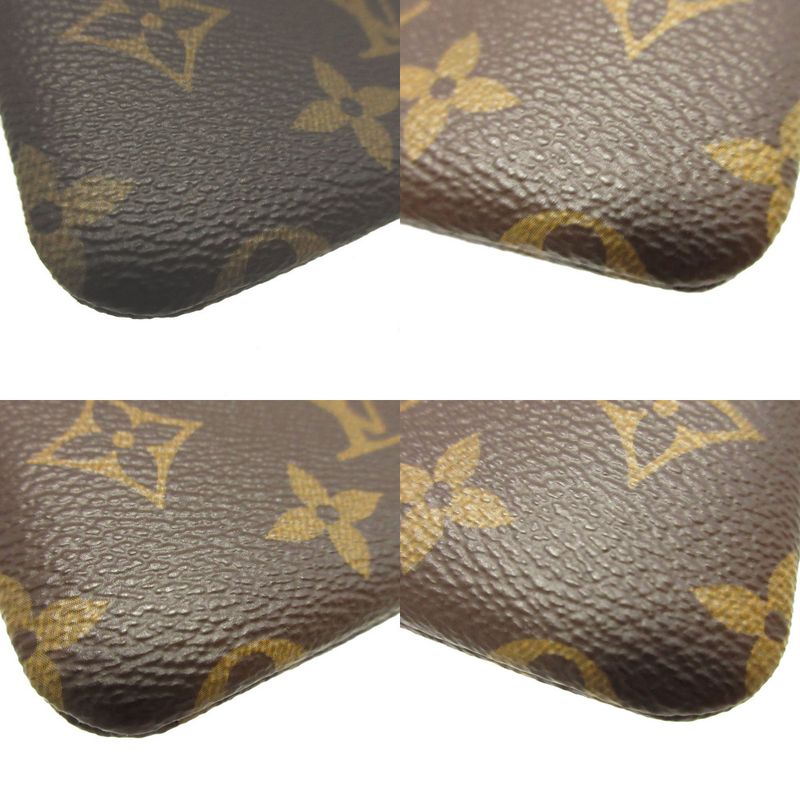 Louis Vuitton Monogram Pochette Cles 2025 Brown Coin Case Wallet 0460 — view 6