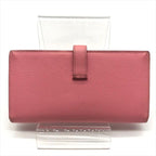 Hermes Bearn Souffle Bifold Depth Wallet Silver Shikaku Pink — view 2