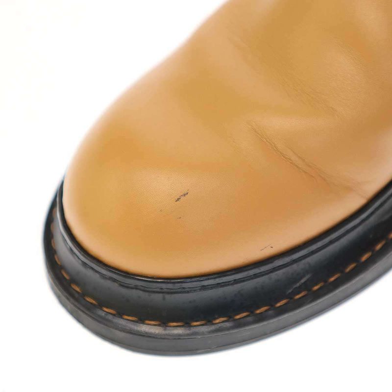 Loewe Side Gore Leather Boots Camel Brown 42 — view 7