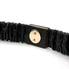 Chanel Black Gold Coco Mark Turnlock Lambskin Belt — view 5