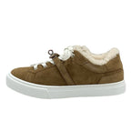 Hermes Day Sneakers Shoes Suede Mouton Brown Silver Kelly Hardware Shearling — view 3