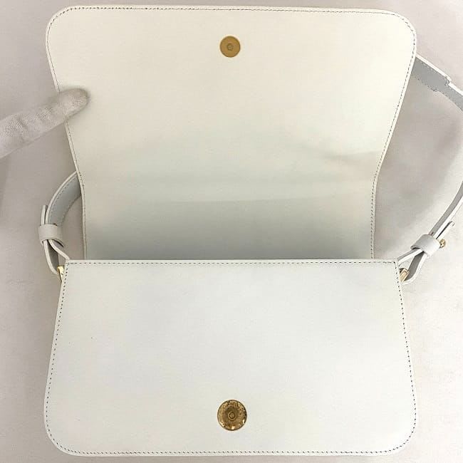 Celine Semishoulder Bag White Triomphe Cuir — view 8