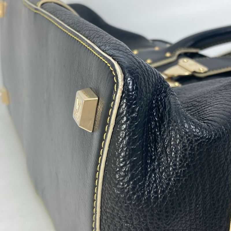 Louis Vuitton Handbag Angenieux PM Suhali Leather Noir Black — view 4