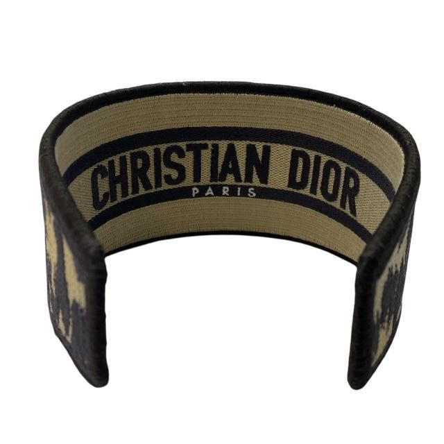 Christian Dior Oblique Headband Hair Accessory Leopard Brown Canvas — view 3