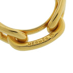 Hermes Lugate Chaine D'ancre Scarf Ring Gold Large — view 5