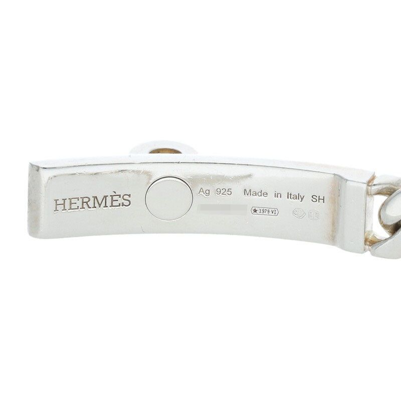 Hermes Kelly Grumet Silver Bracelet — view 4