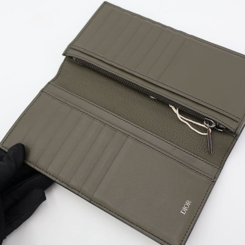 Christian Dior Vertical Long Wallet Beige Leather 2 cdi — view 8