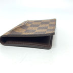 Louis Vuitton Card Case Organizer De Poche Damier Canvas Ebene Brown — view 4