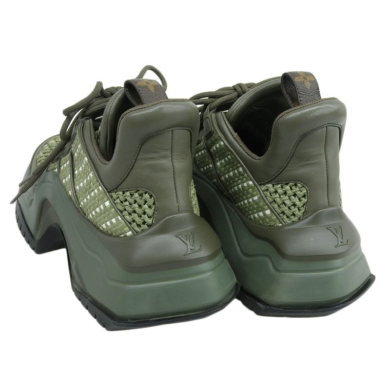 Louis Vuitton 2023 Item Arkwright 2.0 Raffia Leather Sneakers 37 — view 4