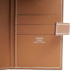 Hermes New-h Passant Compact Veau Epsom Gold Silver Hardware Bifold — view 6