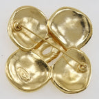 Chanel Clover Gold Plated 96 P 28.8 g Brooch — view 4