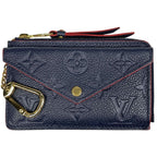 Louis Vuitton Card Holder Recto Verso Case Coin Monogram Empreinte Marine