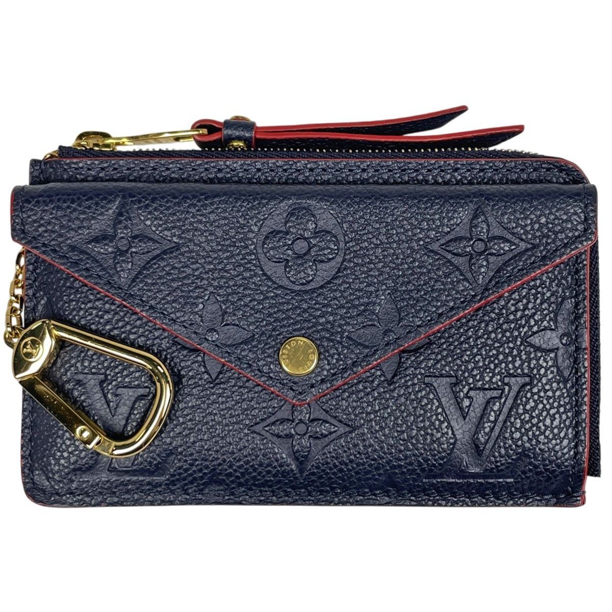 Louis Vuitton Card Holder Recto Verso Case Coin Monogram Empreinte Marine