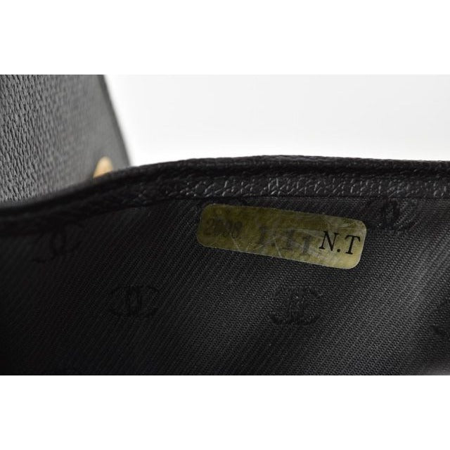 Chanel Foldable Wallet with Double Hooks Black — view 6