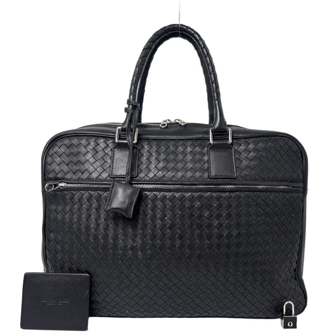 Bottega Veneta Super Intretchart Business Bag Black