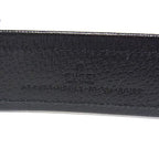 Gucci H9 hlx GG Pattern Nylon And Leather Silver Hardware Belt — view 4