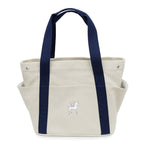 Hermes Cabrio Mother's Bag Toile Ash Gripe Lou Navy Tote Canvas
