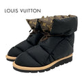 Louis Vuitton Pillow Line Monogram Boots Short Shoes Nylon Black Brown