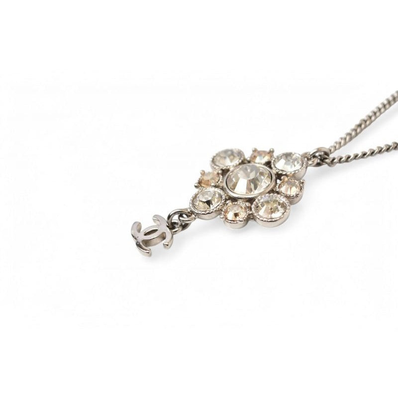 Chanel 2-Way Coco Mark CC Rhinestone Silver A12 — view 4