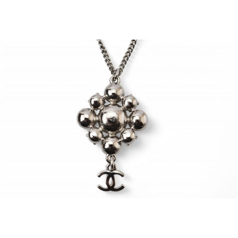 Chanel 2-Way Coco Mark CC Rhinestone Silver A12 — view 5