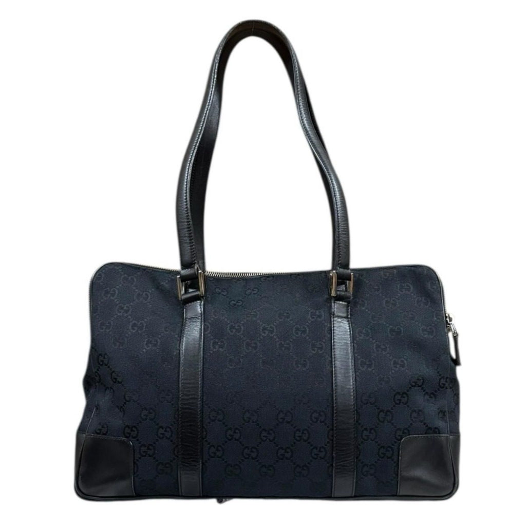 Gucci GG Canvas Shoulder Bag Black — view 3