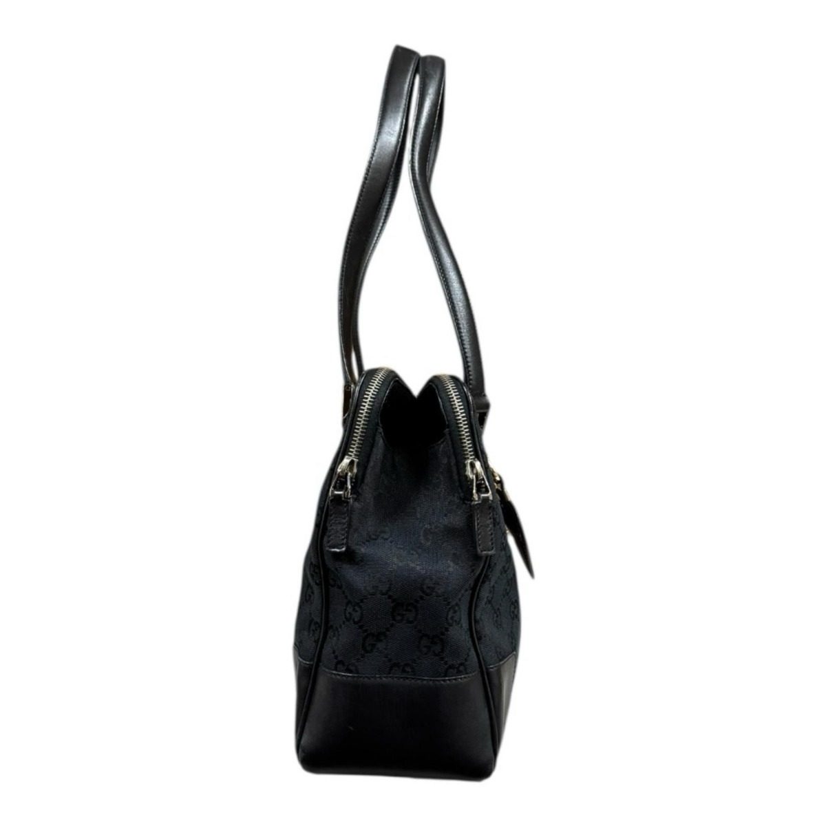 Gucci GG Canvas Shoulder Bag Black — view 4
